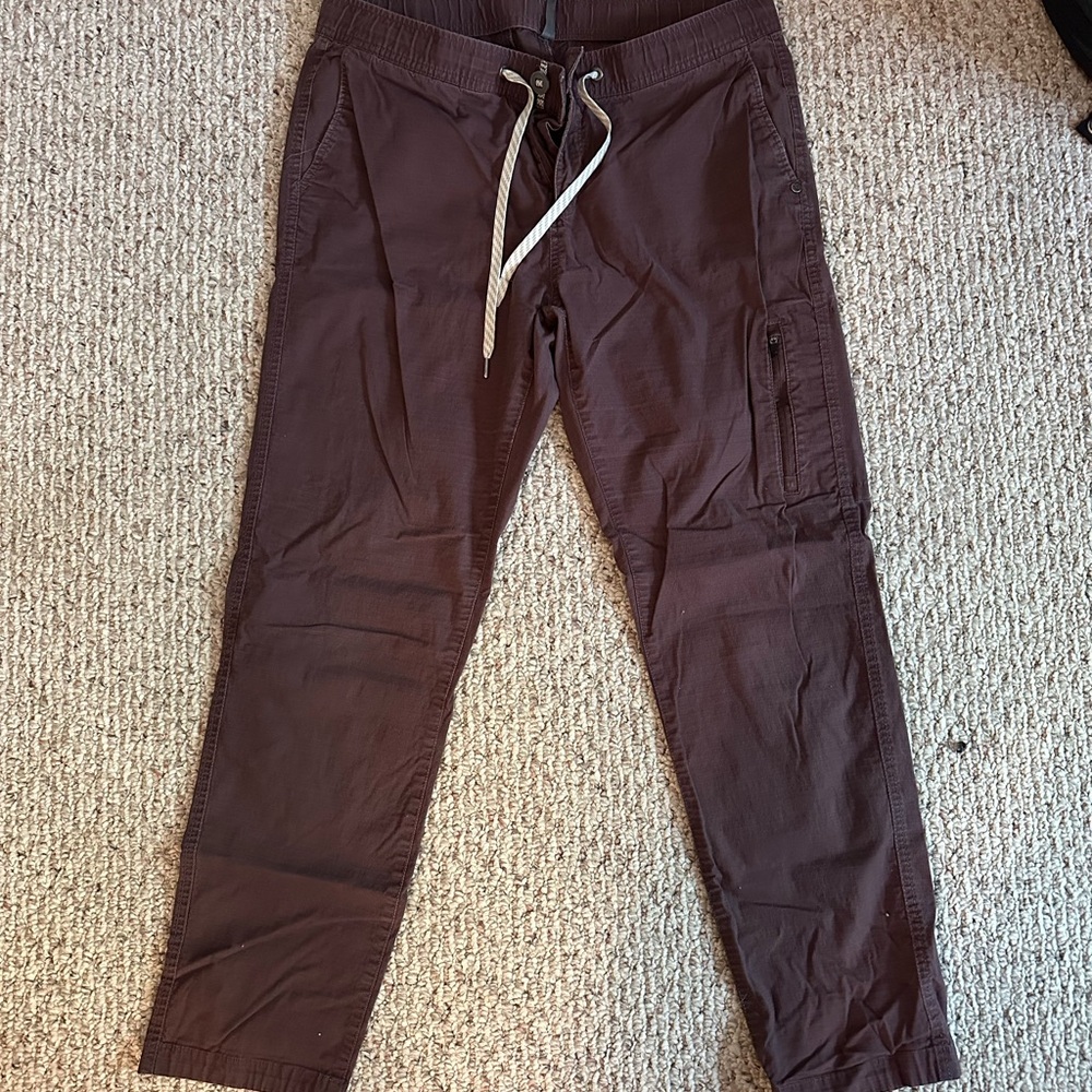 Vuori Maroon Drawstring Shorts